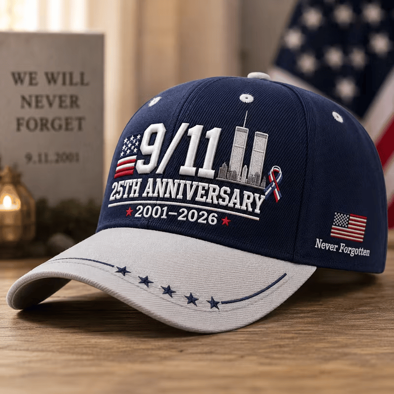 Unisex Retro 9.11 Never Forget Printing Hat